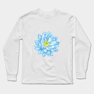 Blue Bloom Long Sleeve T-Shirt